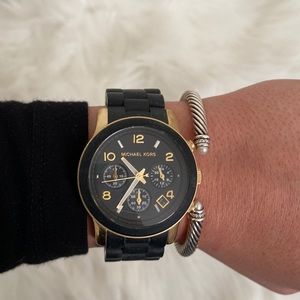 Michael Kors black and gold working watch